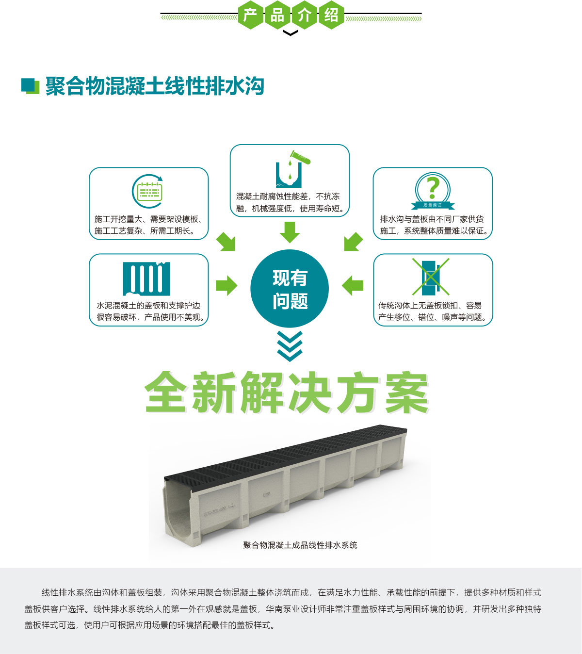 聚合物混凝土線性排水溝,華南泵業(yè)